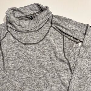 KUHL Women's Lea Pullover Sweater Light Ash Gray Cowl Neck Medium